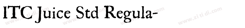 ITC Juice Std Regula字体转换